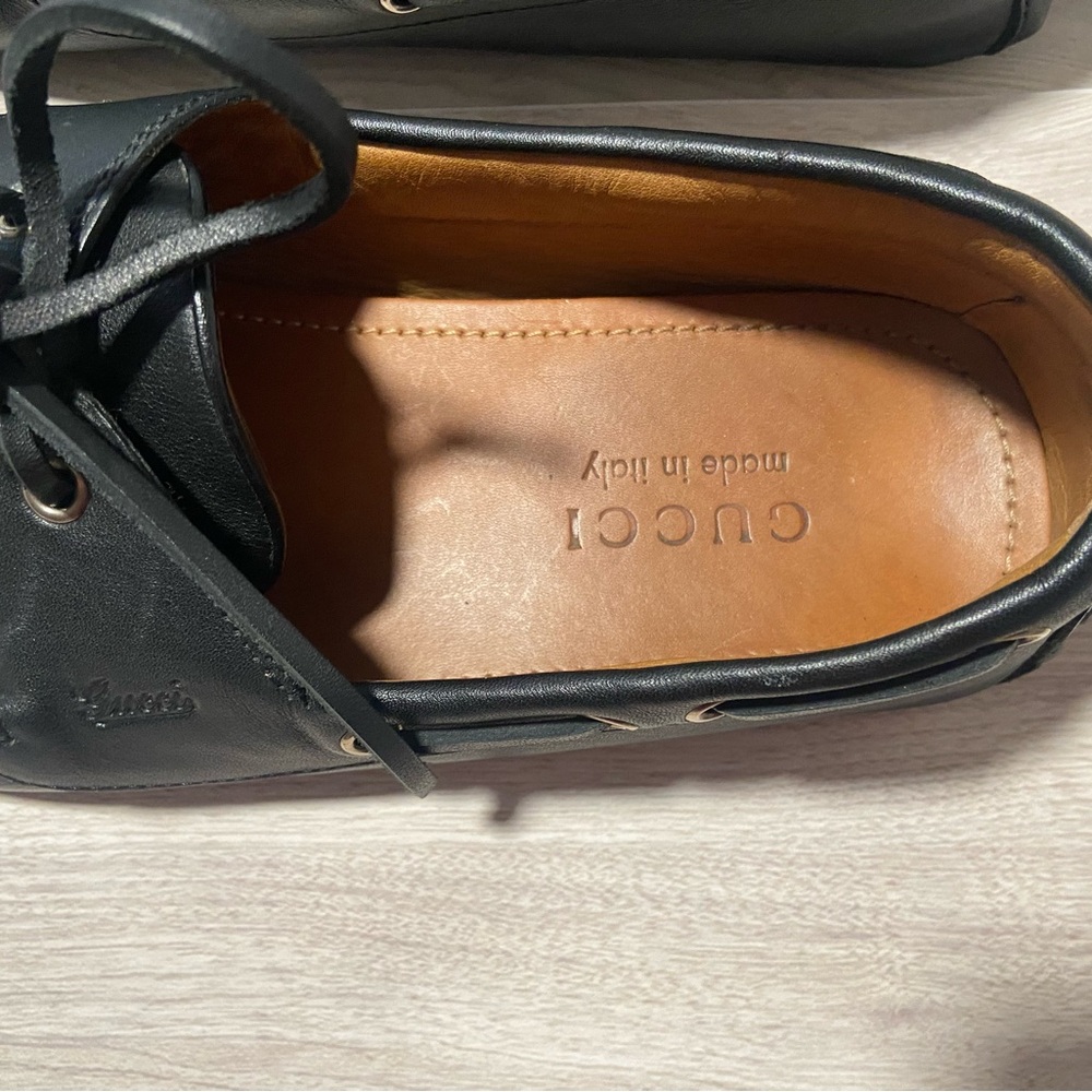 Authentic Gucci Black Leather Men Loafers - Picture 6 of 14